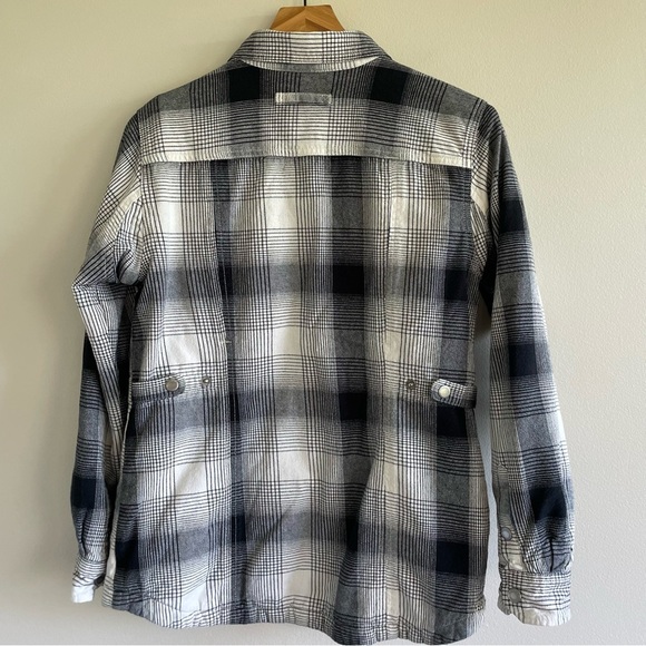 Duluth Trading Co Women's Plaid Flannel Fleece Lined Jacket Size XS - Picture 6 of 12